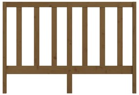 Cabeceira de cama 126x4x100 cm pinho maciço castanho mel