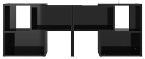 Móvel de TV 104x30x52 cm derivados de madeira preto brilhante
