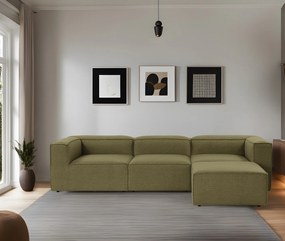 Sofá de Canto Fora – Verde – 296x66x185 cm