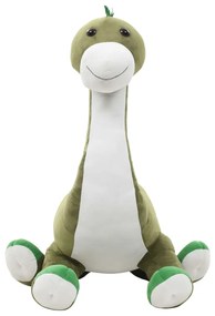 Dinossauro brontossauro de peluche verde