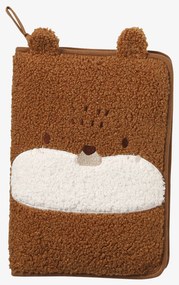 Capa para boletim de saúde, em sherpa, TEDDY BEAR noz pecã