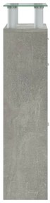 Sapateira 63x24x104 cm derivados de madeira cinzento cimento