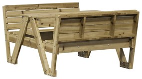Mesa de piquenique para crianças 88x122x58 cm pinho impregnado