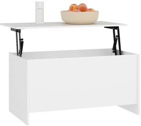 Mesa de centro 102x55,5x52,5 cm madeira processada branco