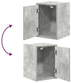 Armários de parede para garagem 2pcs derivados de madeira