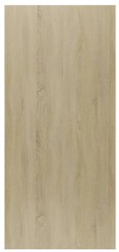Estante/aparador 66x30x130cm contrapl. branco e carvalho sonoma