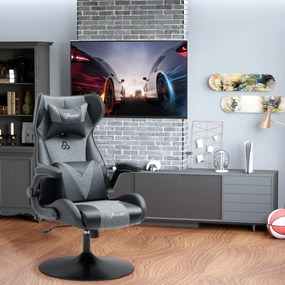 Cadeira Gaming, 69 x 73 x 118 cm, Altura Regulável, Preto