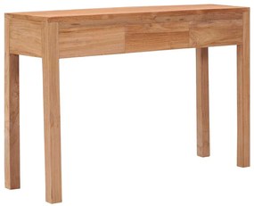 Mesa consola 110x35x75 cm madeira de teca maciça
