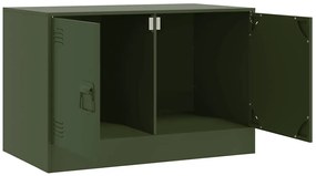 Móvel de TV 67x39x44 aço verde azeitona