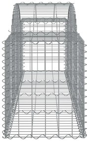Cestos gabião arqueados 18pcs 200x50x60/80 cm ferro galvanizado