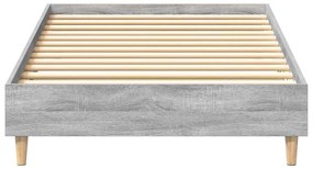 Cama vidaXL 90x200 cm Cinza Sonoma em Madeira Engenharia