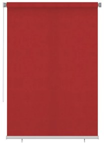 312905 vidaXL Estore de rolo para exterior PEAD 160x230 cm vermelho