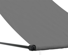 Toldo retrátil 150x150 cm tecido e aço antracite