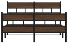 Cama sem colchão com cabeceira e pés 140x190 cm