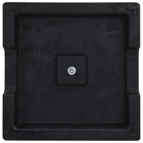 Base de guarda-sol quadrada poliresina 8 kg preto