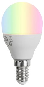 Lâmpada LED E14 regulável inteligente G45 Opal 4.9W 470 lm 2700-6500K