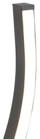 Design vloerlamp zwart met zilver incl. LED dimbaar - Blaze Design