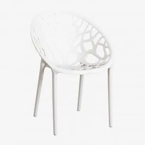 Stackable Garden Chair In Polypropylene Ores Gardénia Branco - Sklum