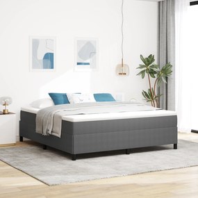 Cama vidaXL Cinza Claro 180x200 cm Tecido Corduroy