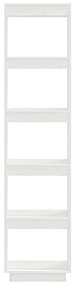 Estante/divisória 40x35x167 cm pinho maciço branco