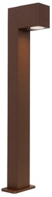 Candeeiro de pé exterior industrial castanho ferrugem 65 cm IP44 - Baleno