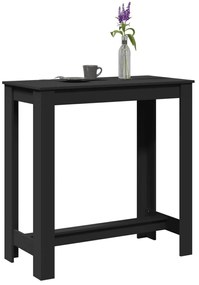Mesa de bar 102x50x103,5 cm derivados de madeira preto
