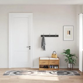 vidaXL Tapete lavável antiderrapante 80x150 cm multicor