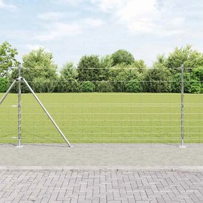 vidaXL Cerca de Campo 1,2x25 m em Aço Galvanizado