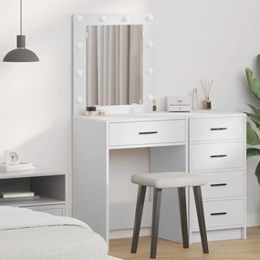 vidaXL Mesa de Toucador com Luzes LED Branca 50x41x135 cm