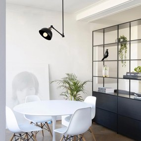 Candeeiro Suspenso Dram – Preto – 42 x 42 cm