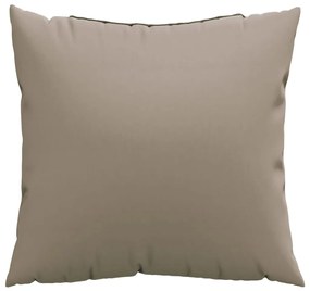 Almofadas de sofá 4 pcs 60x60 cm tecido cinza-acastanhado