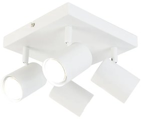 LED Lâmpada de teto inteligente quadrado branco incl. 4 Wifi GU10 - Jeana Moderno