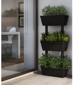 151823 vidaXL Floreiras de jardim 6 pcs 100 cm antracite
