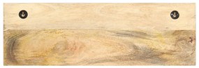Cabide de parede 60x15x20 cm madeira de mangueira áspera maciça