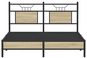 Estrutura cama s/ colchão derivados de madeira carvalho sonoma