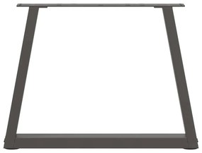 Pés para mesa de centro em forma de V, 2 peças, antracite, 50x (42-43,
