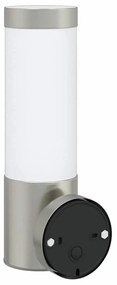 Luminária de Parede Externa vidaXL Prata Aço Inoxidável IP44