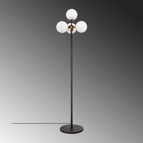 Candeeiro de Pé Akkas – Preto e Branco Antigo – 48 x 48 x 163 cm