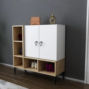 Console Platin – Oak White – 100x35x100 cm