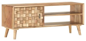 Móvel de TV 100x35x40 cm madeira de acácia maciça