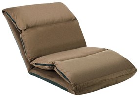 Colchão dobrável microfibra cinzento-acastanhado