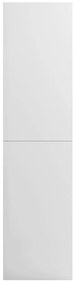 Roupeiro 100x50x200 cm derivados de madeira branco brilhante