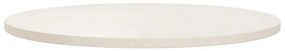 Tampo de mesa pinho maciço Ø80x2,5 cm branco