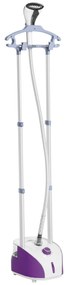 HOMCOM Ferro de Engomar Vertical Depósito 2L 1950W e Temperatura Ajustável em 11 Níveis 24x35x47,5-122,5 cm Roxo e Branco