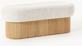 Banco em teddy-bouclé com arrumação Nala