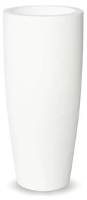 Vaso de flores colorido Polietileno CASA, JARDIM, RESTAURANTE, BAR BAMBOO 90 (ø40 x 90cm) - Branco