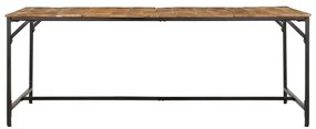 Mesa de jantar 200x100x75 cm madeira de mangueira maciça áspera