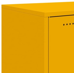 Móvel de TV 68x39x43,5 cm aço amarelo mostarda