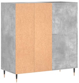 Armário p/ discos 84,5x38x89 cm derivados madeira cinza-cimento