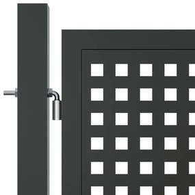 Portão de jardim 400x125 cm aço antracite